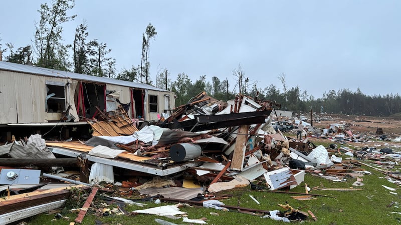Storm damage in Bogue Chitto