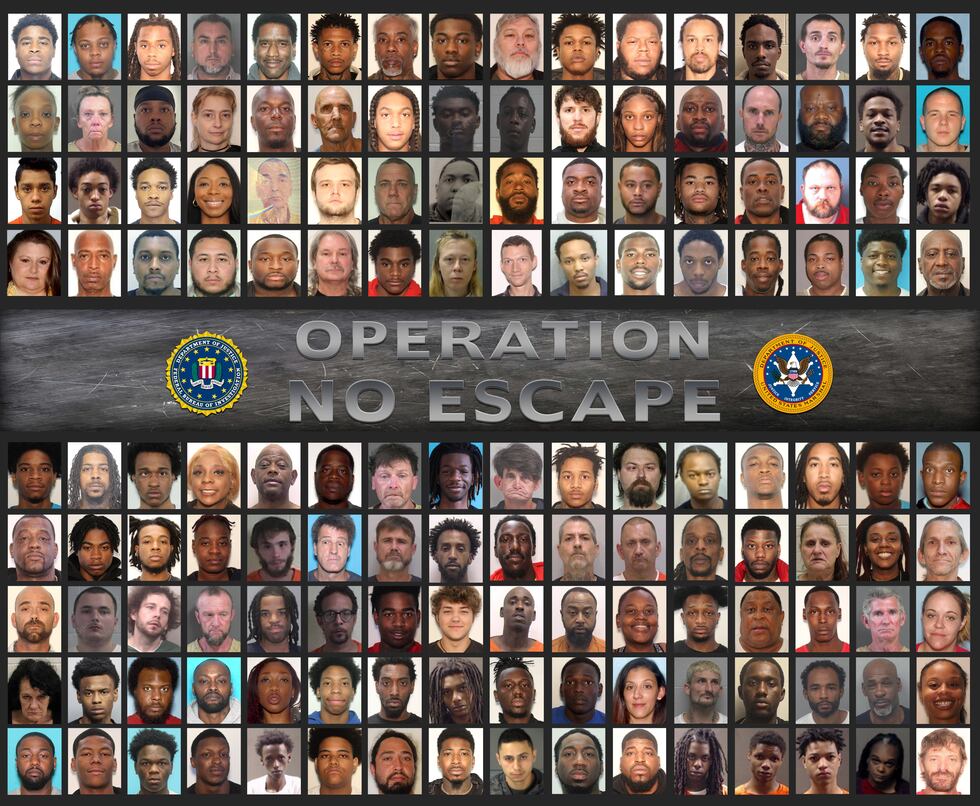 FBI anuncia el arresto de 177 fugitivos en “Operación Sin Escape”