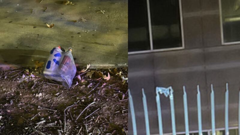 Incendiary device Atlanta ICE building perimeter fence